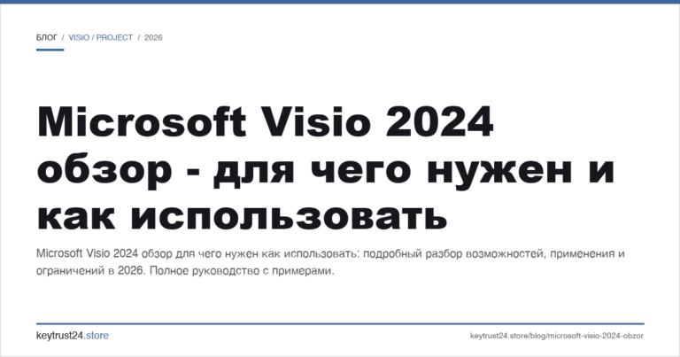 Microsoft Visio 2024 обзор — для чего нужен и как использовать