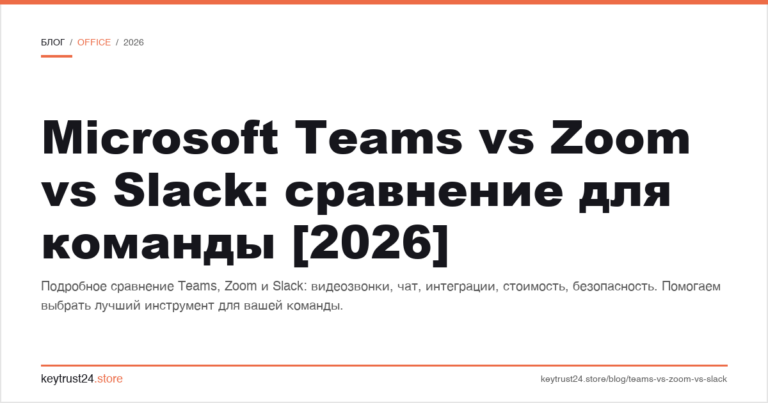 Microsoft Teams vs Zoom vs Slack: сравнение для команды [2026]