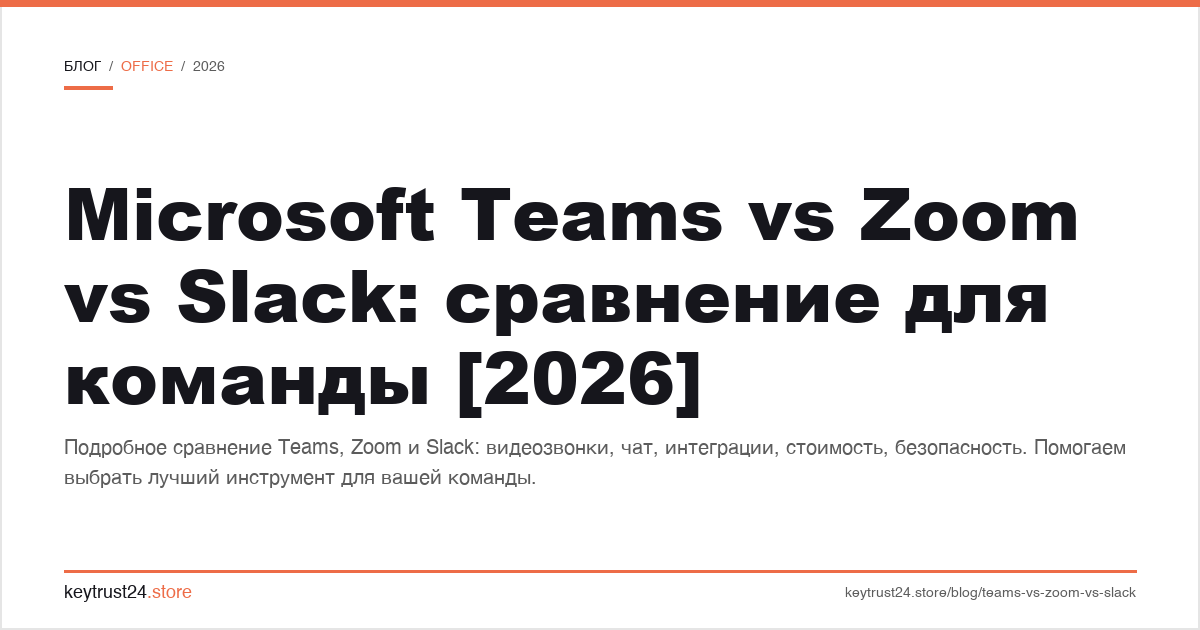 Microsoft Teams vs Zoom vs Slack сравнение для команды