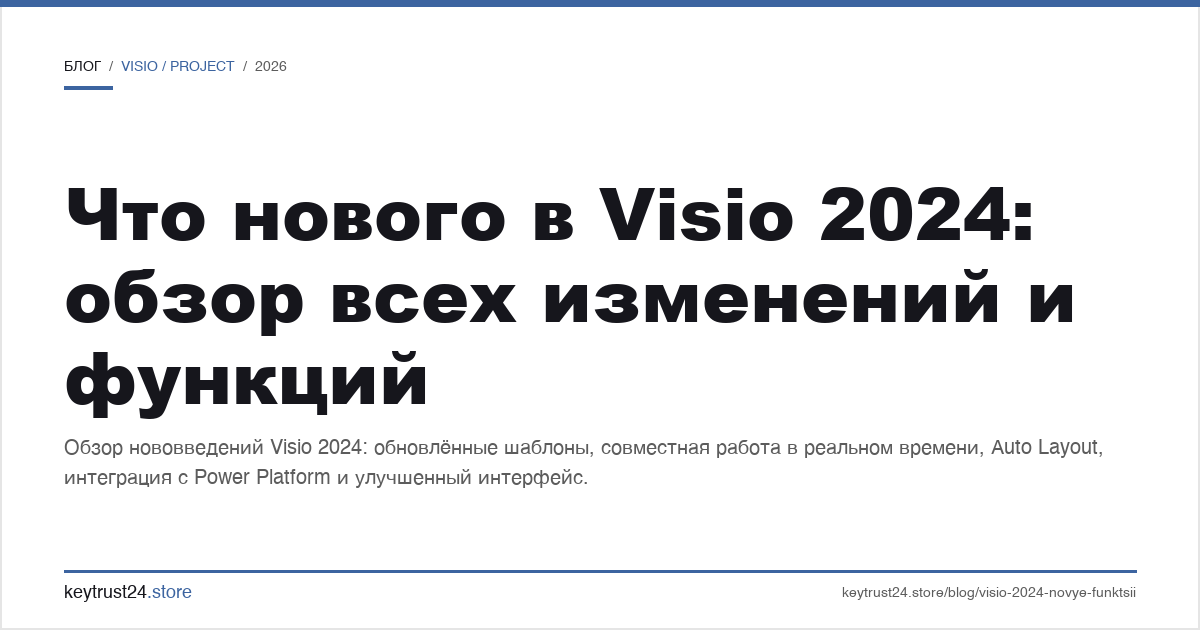 что нового в Visio 2024 обзор изменений
