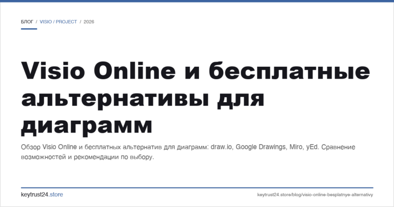 Visio Online и бесплатные альтернативы для диаграмм