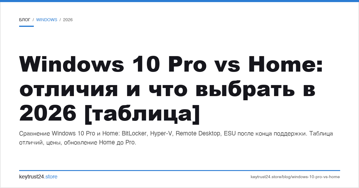windows 10 pro vs home: отличия