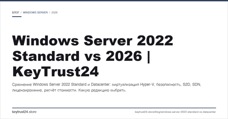 Windows Server 2022 Standard vs 2026